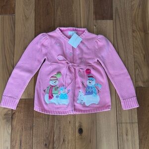 Savanah Holiday Sweater Snowmen Design Girls size 5 NWT